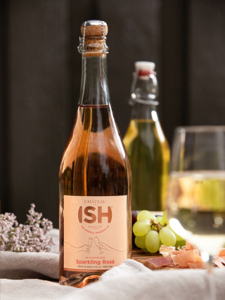 CHÂTEAU DEL ISH SPARKLING ROSE - Różowe Musujące Wino Bezalkoholowe