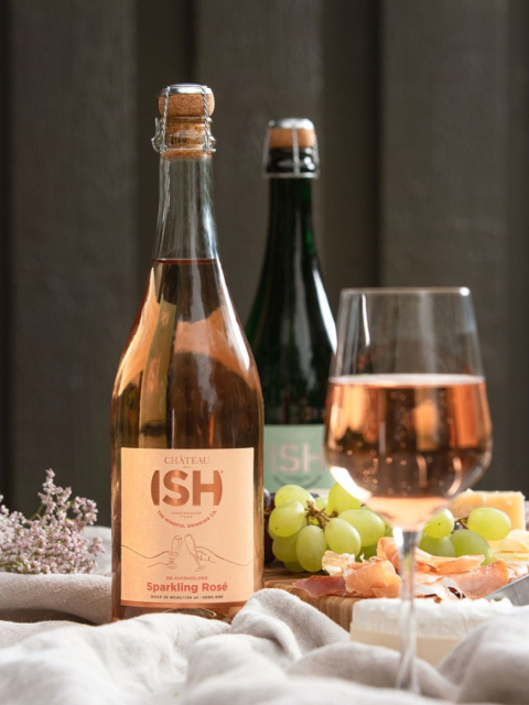 CHÂTEAU DEL ISH SPARKLING ROSE - Różowe Musujące Wino Bezalkoholowe