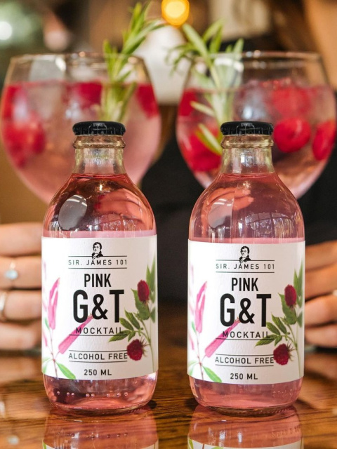 Mocktail Pink gin Tonic