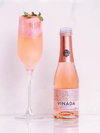 MINI VINADA TEMPRANILLO ROSÉ - Różowe Musujące Wino Bezalkoholowe 0%