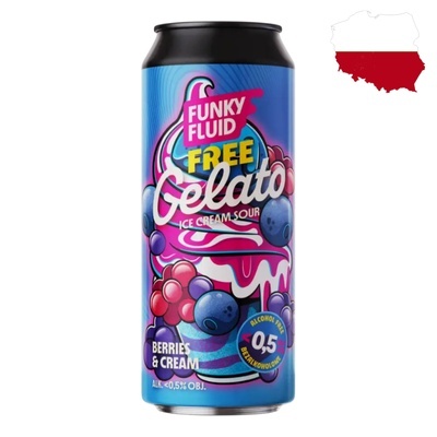Piwo bezalkoholowe Free Gelato Funky Fkuid Berries and Cream