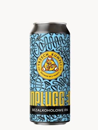 TRZECH KUMPLI UNPLUGGED IPA - Piwo Bezalkoholowe IPA 500ml