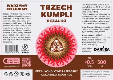 Bezalkoholowe  Raspberry Cold Brew Sour Ale